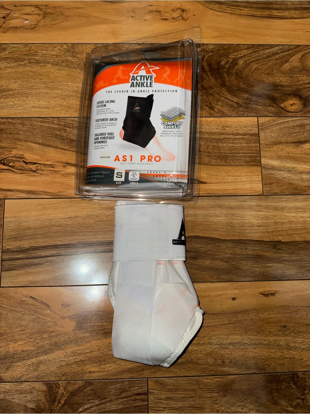 As1 Pro White Ankle Brace